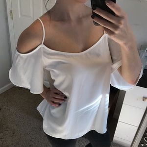 White Off-Shoulder Top